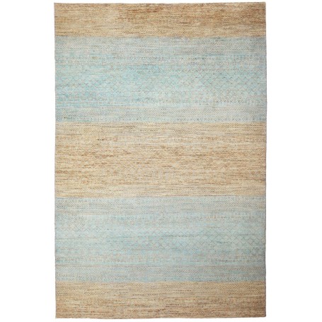 Tappeto Royal Gabbeh Pakistan Astratto Beige Sabbia Azzurro