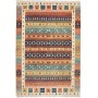 Tappeto Royal Gabbeh Pakistan Astratto Beige Terracotta Blu