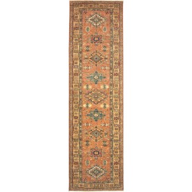 Tappeto Kazak Fine Pakistan Geometrico Terracotta Arancione
