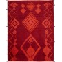 Tappeto Berbero Pakistan Astratto Rosso Scuro Rosso