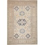 Tappeto Kazak Fine Pakistan Geometrico Beige Crema Blu Notte