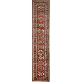 Tappeto Kazak Fine Pakistan Astratto Rosso Beige Marrone Ver