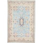 Tappeto Kazak Afghanistan Medaglione Azzurro Cielo Crema Ros