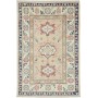 Tappeto Kazak Afghanistan Geometrico Crema Beige Corallo Blu