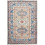 Tappeto Kazak Afghanistan Geometrico Grigioblu Cielo Blu Ind
