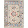 Tappeto Kazak Afghanistan Floreale Grigio Beige Azzurro Cora
