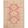 Tappeto Kazak Afghanistan Astratto Rosso Terracotta Crema Av