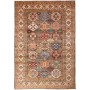 Tappeto Kazak Fine Pakistan Geometrico Grigio Marrone Terrac