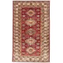 Tappeto Kazak Fine Pakistan Astratto Rosso Bordeaux Avorio B