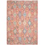Tappeto Kilim Afghanistan Astratto Rosso Terracotta Blu Ciel