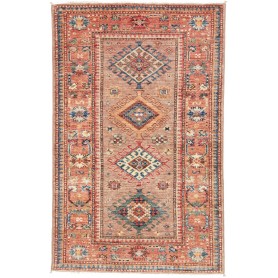 Tappeto Kazak Fine Pakistan Geometrico Marrone Terracotta Be