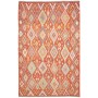 Tappeto Kilim Afghanistan Astratto Arancione Terracotta Azzu