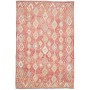 Tappeto Kilim Afghanistan Astratto Rosso Terracotta Arancio