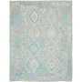 Tappeto Kilim Afghanistan Astratto Grigio Azzurro Turchese B