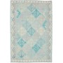 Tappeto Kilim Afghanistan Astratto Blu Chiaro Acquamarina Cr