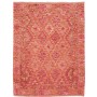 Tappeto Kilim Afghanistan Geometrico Rosa Arancio Corallo Cr