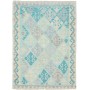 Tappeto Kilim Afghanistan Geometrico Azzurro Cielo Lavanda C