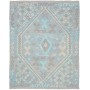 Tappeto Kilim Afghanistan Geometrico Azzurro Celeste Grigio