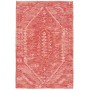 Tappeto Kilim Afghanistan Geometrico Rosso Corallo Rosa Anti