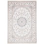 Tappeto Kashan Persia Floreale Bianco Crema Beige Rosa Cipri