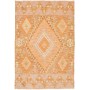 Tappeto Kilim Afghanistan Geometrico Pesca Arancio Beige Mar