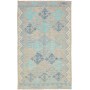 Tappeto Kilim Afghanistan Tribale Grigio Beige Chiaro Blu Ci