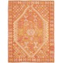 Tappeto Kilim Afghanistan Astratto Arancio Pesca Rosa Giallo