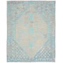 Tappeto Kilim Afghanistan Geometrico Azzurro Beige Turchese