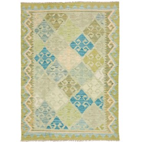 Tappeto Kilim Afghanistan Astratto Verde Chiaro Verde Oliva
