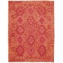 Tappeto Kilim Afghanistan Astratto Rosso Arancio Giallo 153x