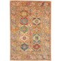 Tappeto Tribal Pakistan Astratto Terra Cotta Blu Rosso Giall