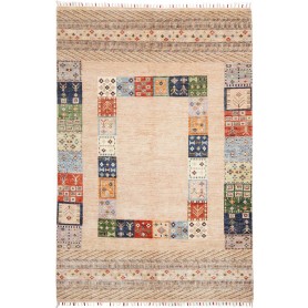 Tappeto Siva Pakistan Astratto Beige Multicolore 168x254 Cm