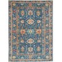 Tappeto Kazak Fine Pakistan Medaglione Blu Arancio Terracott