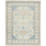 Tappeto Kazak Afghanistan Medaglione Azzurro Tenue Blu Crema