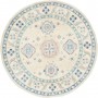 Tappeto Kazak Afghanistan Medaglione Crema Azzurro Blu Rosa
