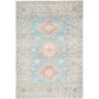 Tappeto Kazak Afghanistan Astratto Azzurro Crema Terracotta