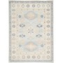 Tappeto Kazak Afghanistan Geometrico Azzurro Crema Blu Pesca