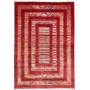 Tappeto Siva Pakistan Astratto Rosso Intenso Beige Ocra Blu