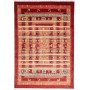 Tappeto Siva Pakistan Astratto Rosso Terracotta Arancio Marr