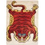 Tappeto Berbero Pakistan Astratto Rosso Crema Giall