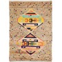 Tappeto Berbero Pakistan Astratto Beige Giallo Blu