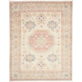 Tappeto Kazak Afghanistan Geometrico Crema Beige Corallo Azz