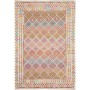 Tappeto Kilim Afghanistan Astratto Crema Offwhite Turchese L