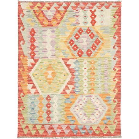 Tappeto Kilim Afghanistan Geometrico Multicolore Pastello Ar