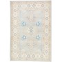 Tappeto Kazak Afghanistan Geometrico Blu Chiaro Beige 102x14