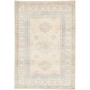 Tappeto Kazak Afghanistan Geometrico Crema Blu Pastello 104x