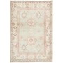 Tappeto Kazak Afghanistan Geometrico Verde Menta Beige 105x1