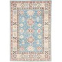 Tappeto Kazak Afghanistan Geometrico Azzurro Blu Beige 103x1