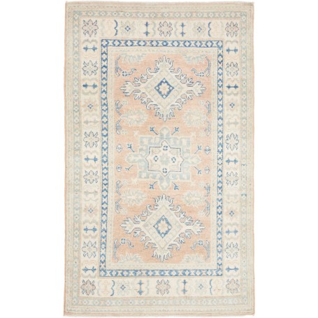 Tappeto Kazak Afghanistan Geometrico Pesca Chiaro Azzurro Ci