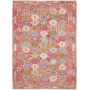 Tappeto Kilim Afghanistan Astratto Rosa Multicolore 180x247